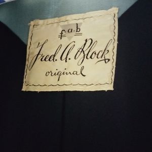 Fred A. Block metal studied suit jacket